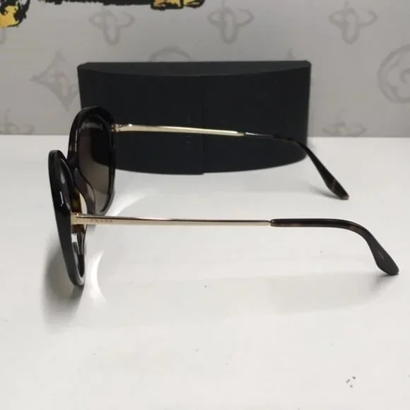 ✨ New Authentic Prada SPR 18X 2AU-4P0 Women’s Sunglasses – Havana with Silver Mi